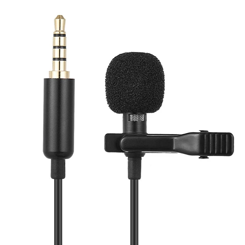 Microfone de Lapela Portátil Mini