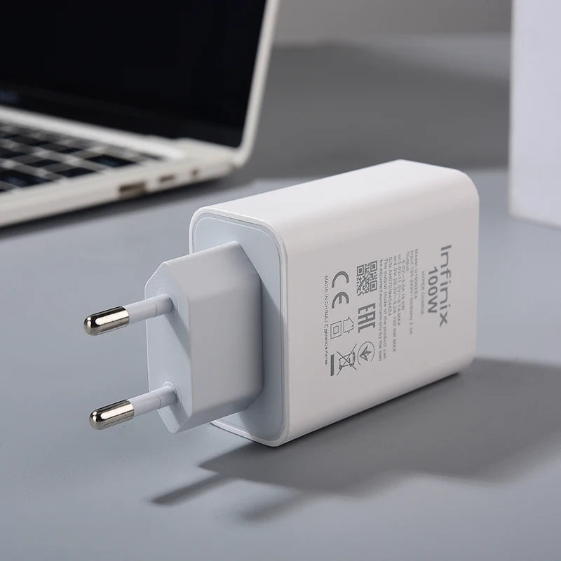 100w infinix pd carregador rápido com hiper carga