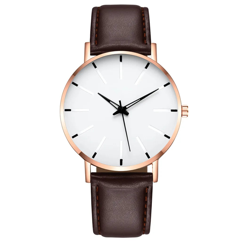 Men Vintage Luxury Watches Casual Quartz Watch Luxury Watch Stainless Bracele Steel Dial Men'S Watch Trend Leather Wrist Watch