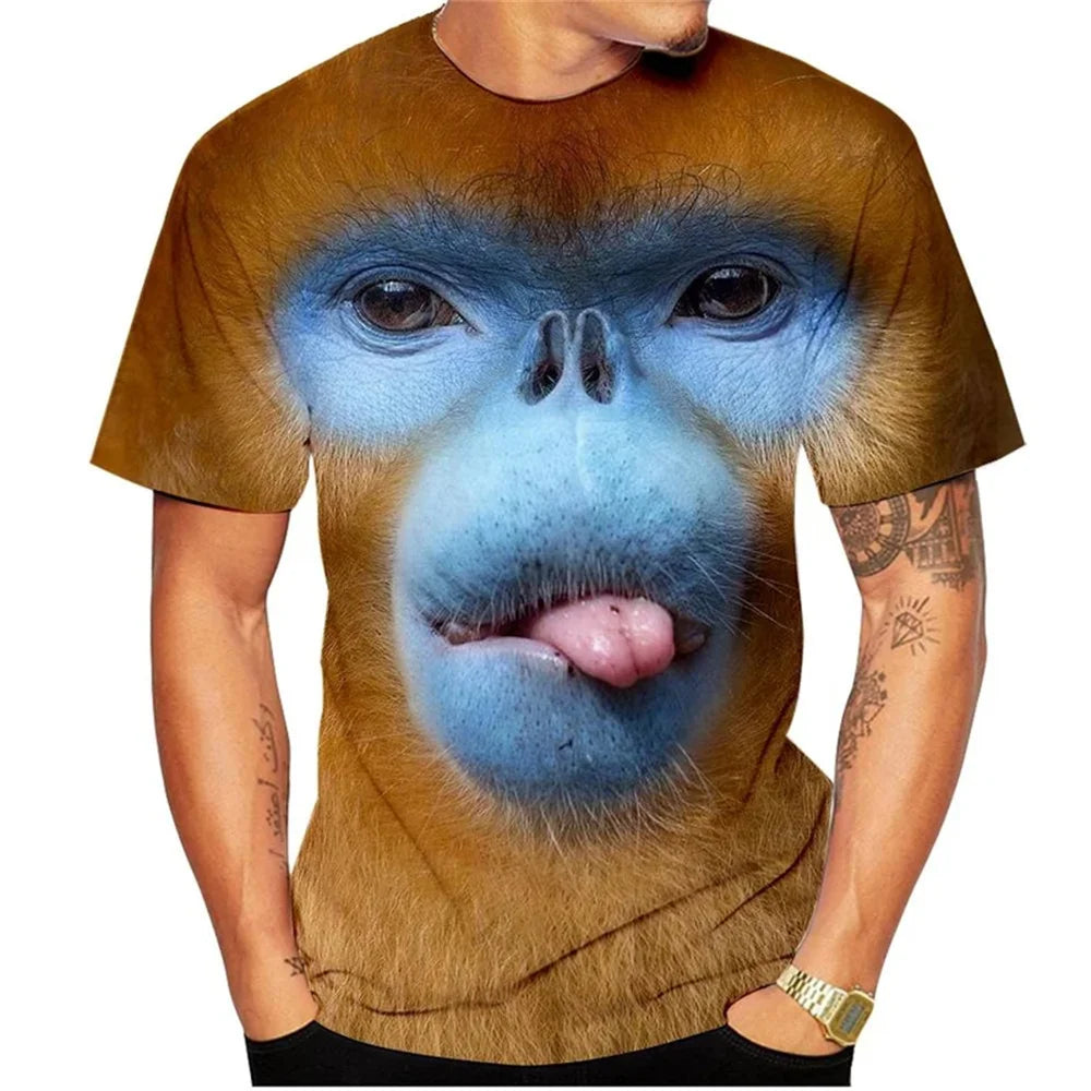 Camiseta Divertida Macaco