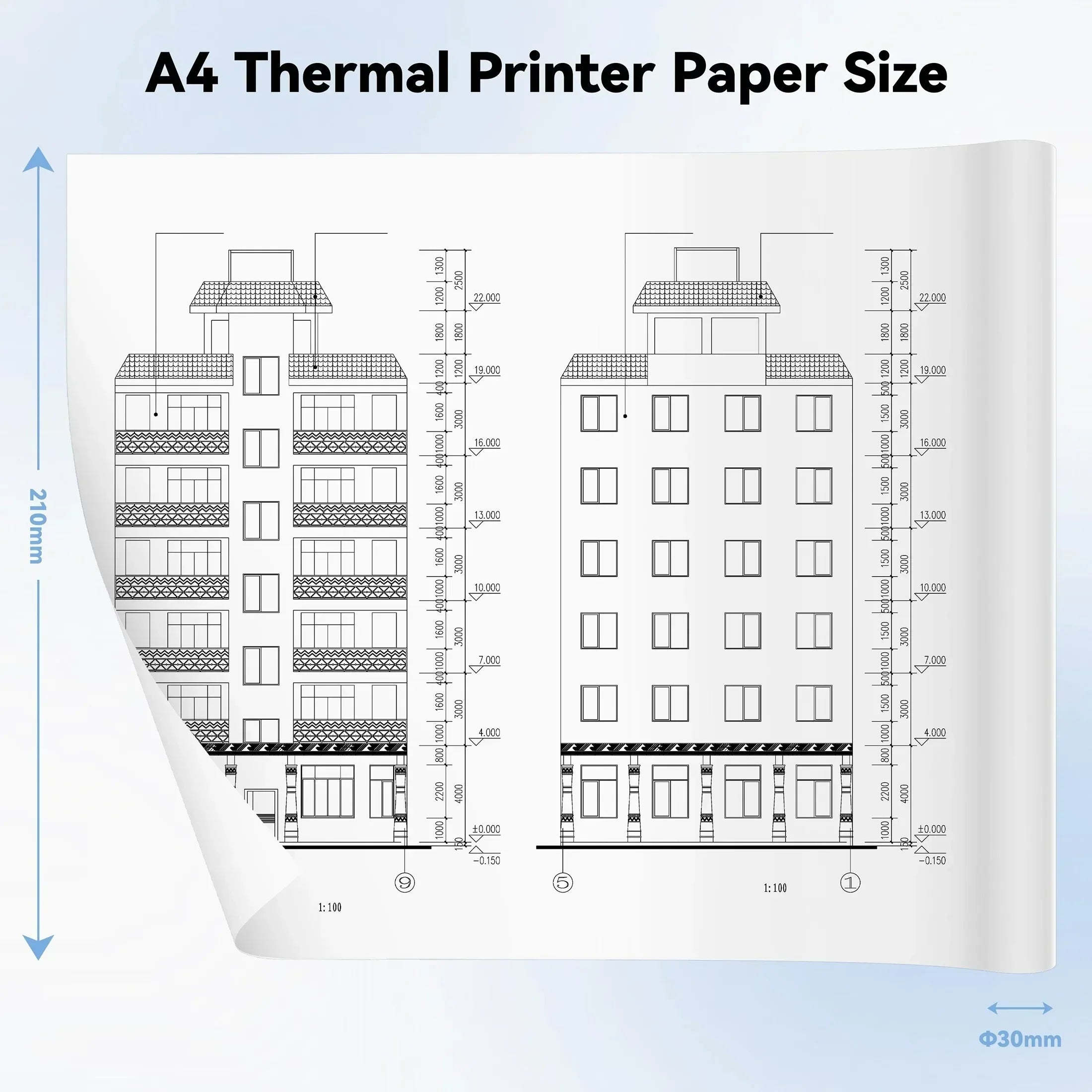 Mini Impressora Térmica Papel A4