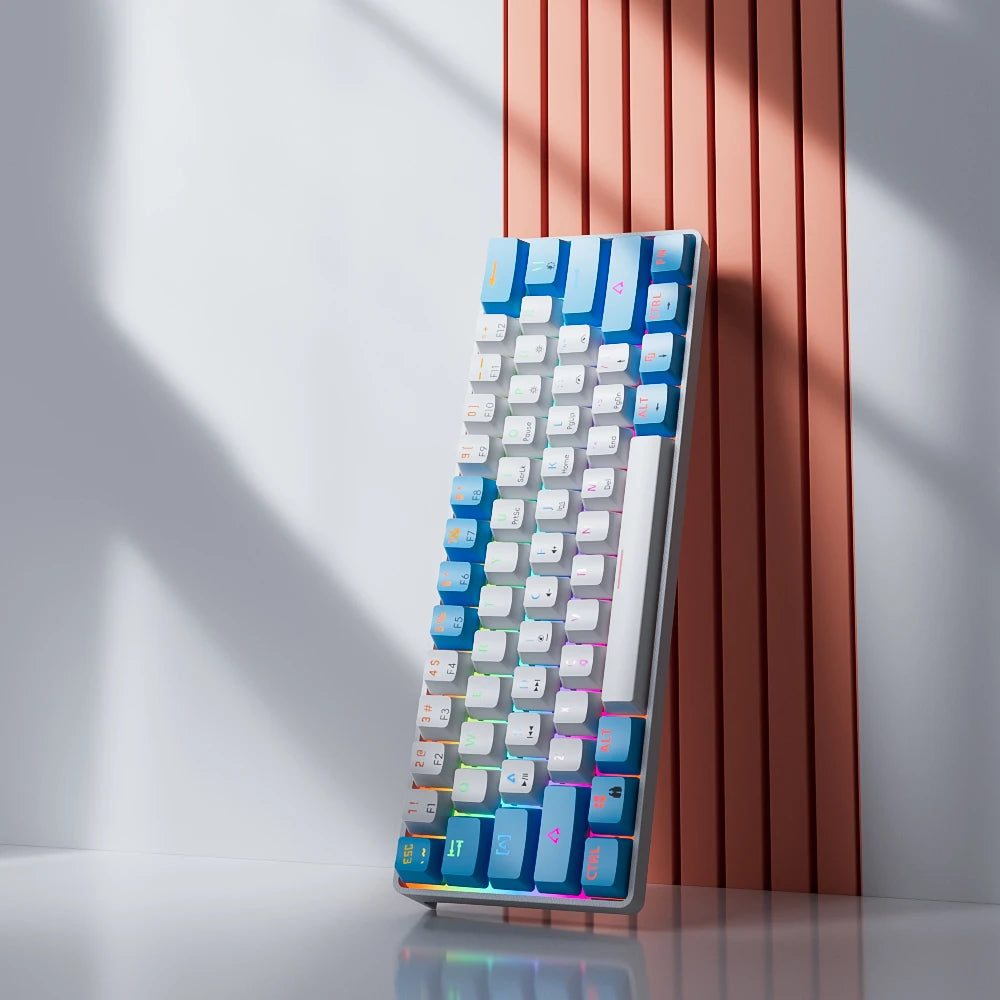 Mucai mk61 rgb retroiluminado esports teclado mecânico