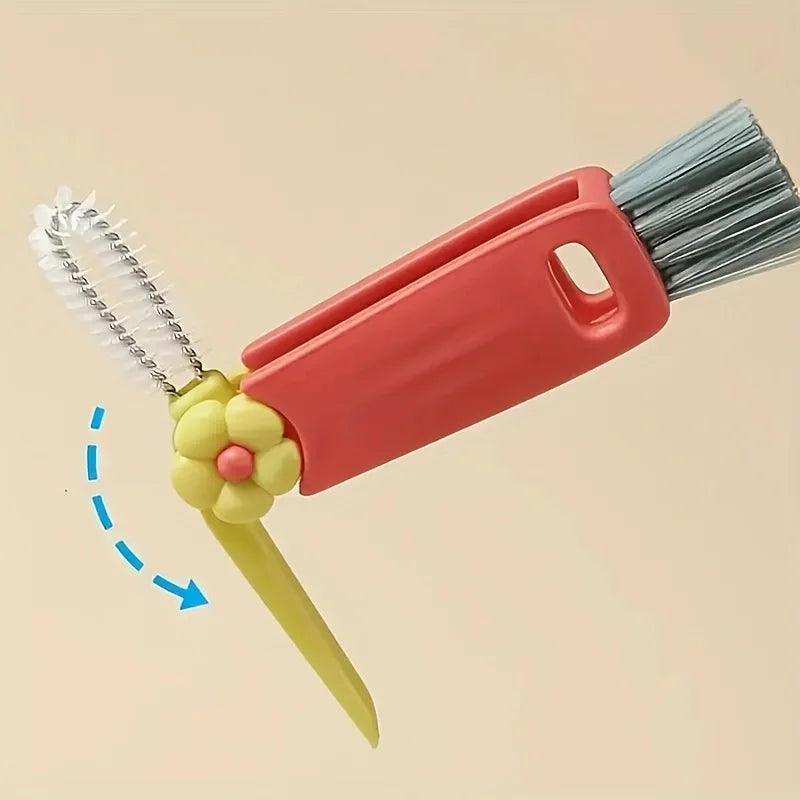 Multifuncional 3 em 1 escovas de limpeza de copo rotativo