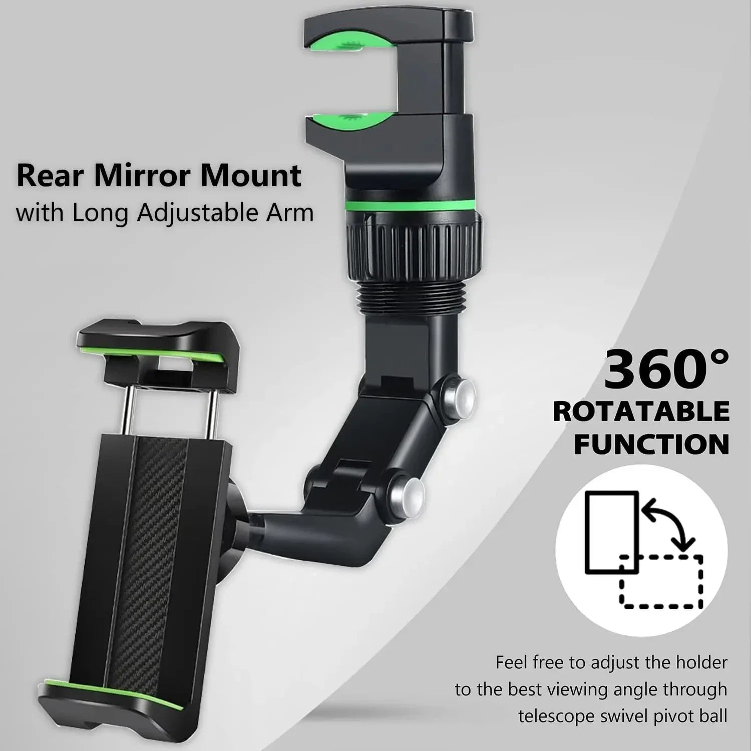 Suporte para Celular no Retrovisor