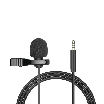 Microfone de Lapela Portátil Mini
