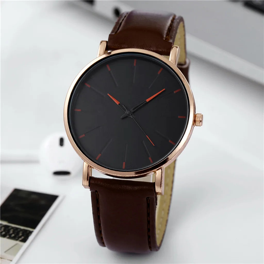 Men Vintage Luxury Watches Casual Quartz Watch Luxury Watch Stainless Bracele Steel Dial Men'S Watch Trend Leather Wrist Watch