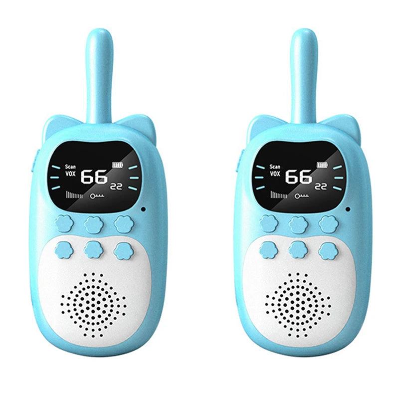 2 pçs crianças walkie talkie recarregável 1000mah portátil