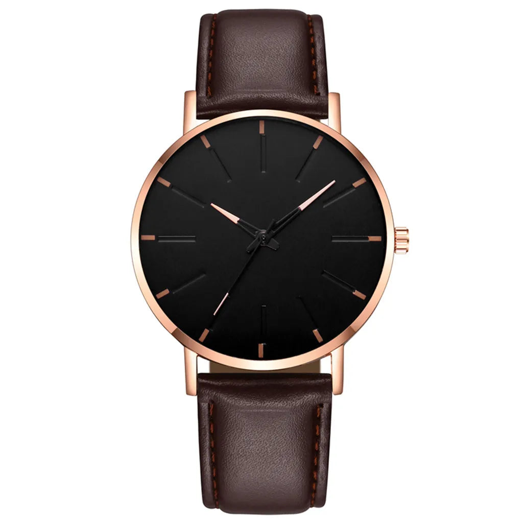 Men Vintage Luxury Watches Casual Quartz Watch Luxury Watch Stainless Bracele Steel Dial Men'S Watch Trend Leather Wrist Watch