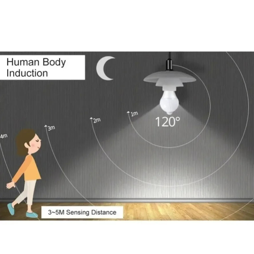 E27 lâmpada led pir sensor de movimento ac
