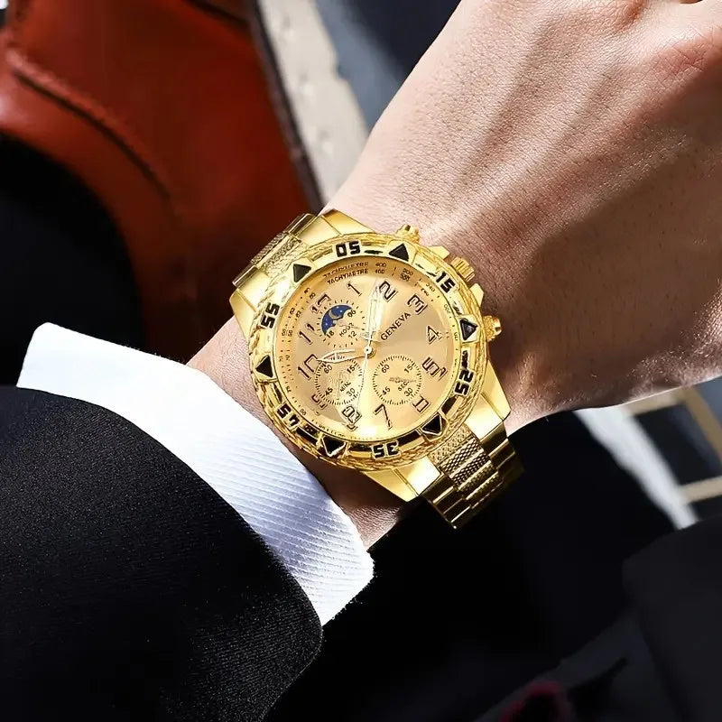 1/4 Pçs, Relógio, Pulseira, Anel e Corrente