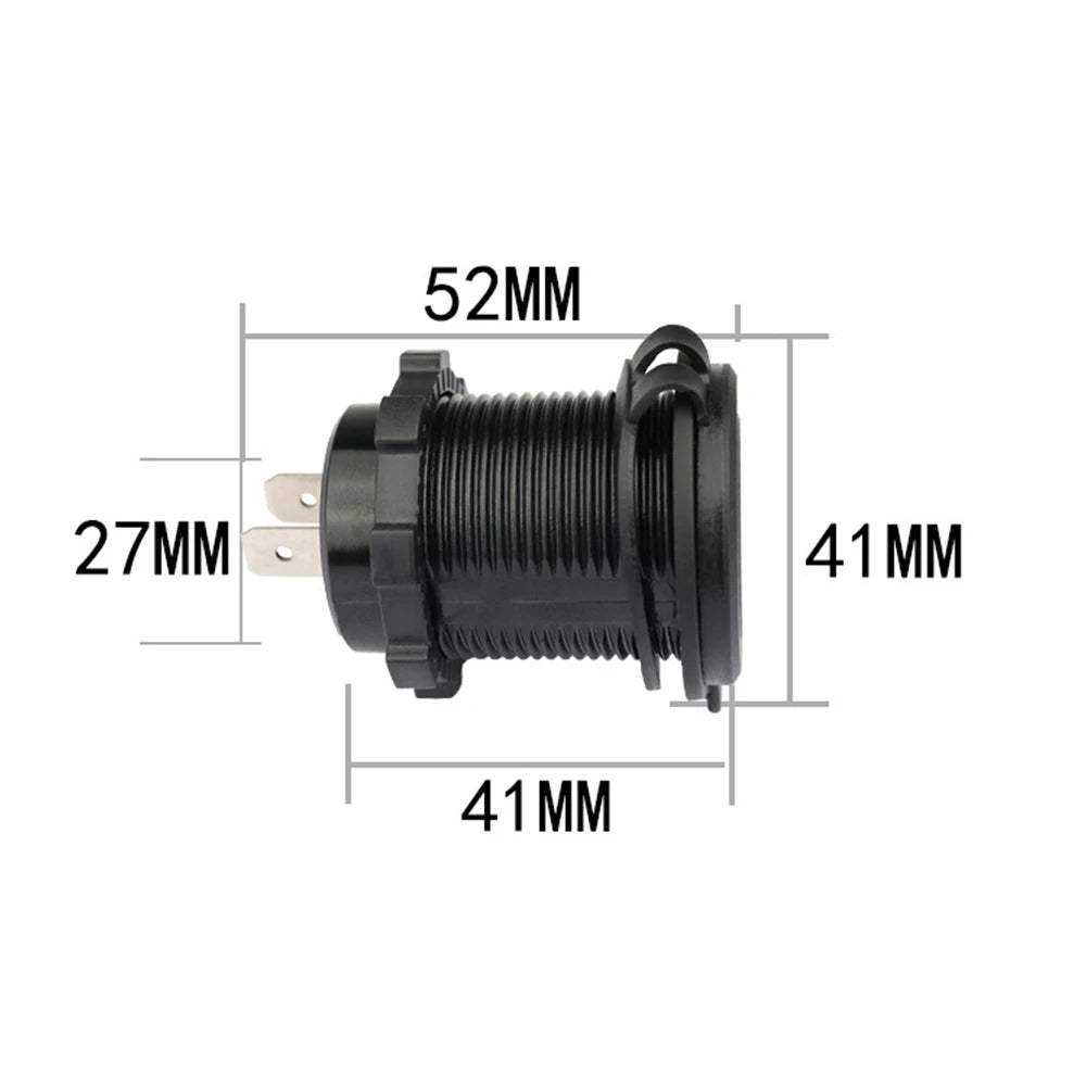 Universal 12v-24v porta dupla carga rápida carregador de telefone do carro TYPE-C usb 5v 3.1