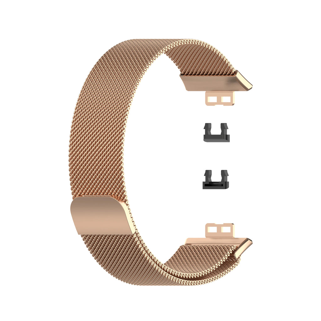 pulseira de laço magnético milanês para huawei watch fit