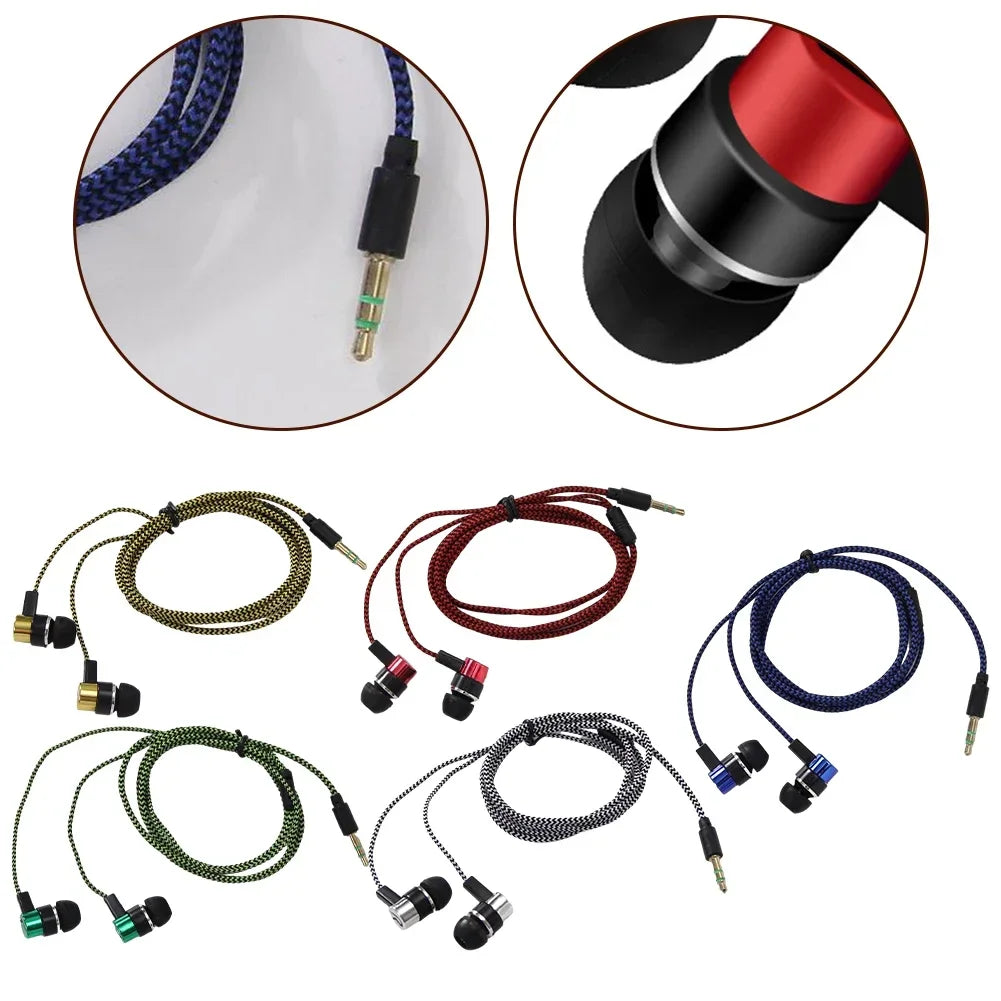 3.5mm fone de ouvido intra-auricular com fio