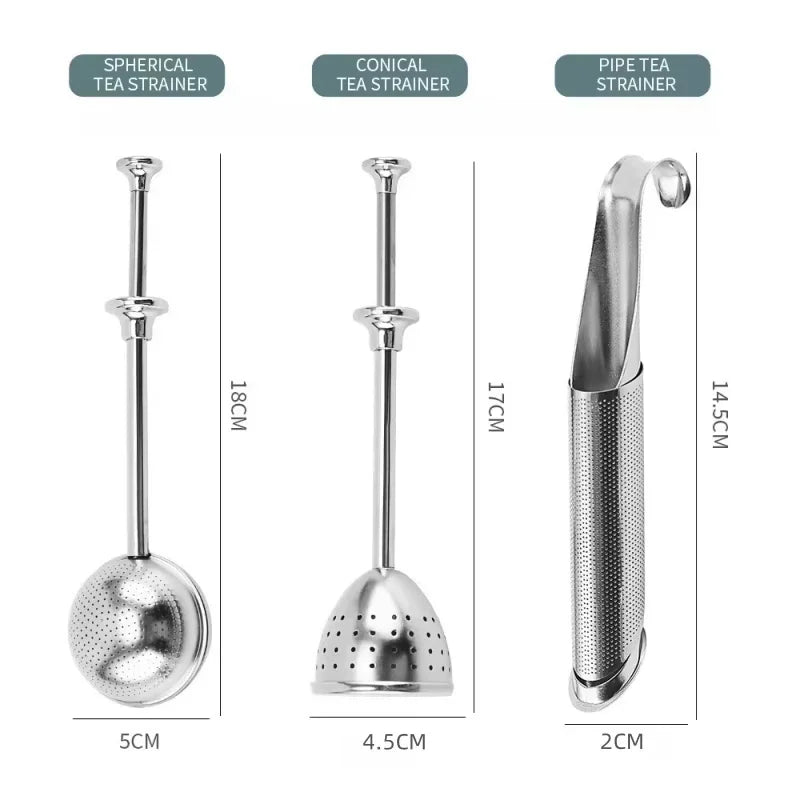Coador de aço inoxidável infusor de chá telescópico