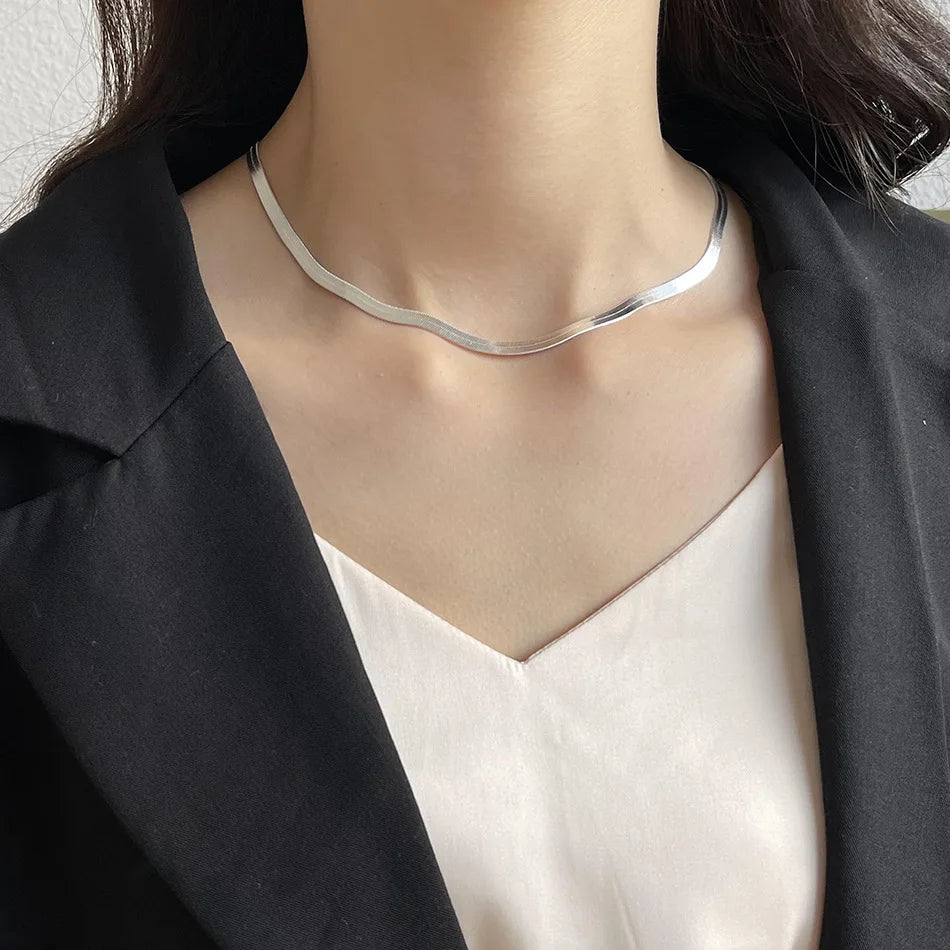 Conjunto Pulseira e Corrente Prata