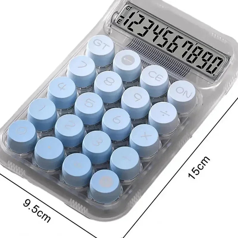 calculadora eletrônica transparente