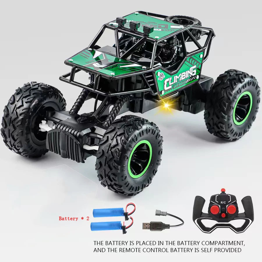 Novo carro rc 1:16 2wd com luz led 2.4g 20 km/h alta velocidade